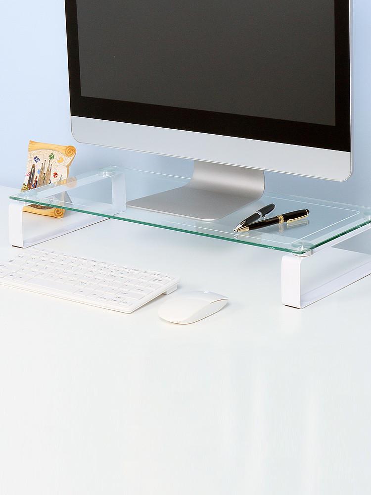 레토 강화유리 컴퓨터 모니터 받침대 LMS-G01