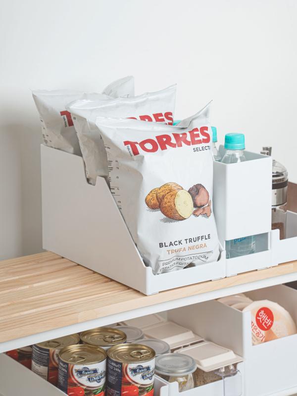 팬트리 사선형수납함(약14.8*33.6*18.2 cm)