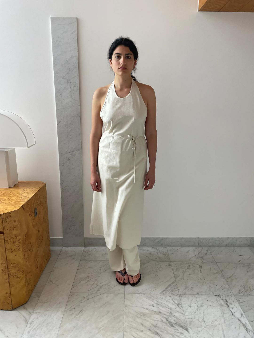 Apron Dress, Off White - XS