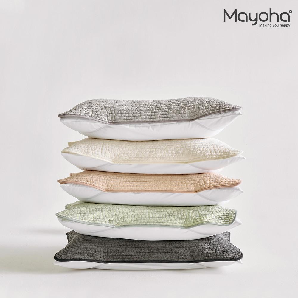 마요하 원데이원픽 밴딩 베개커버 순면 피그먼트 40x60 : 마요하