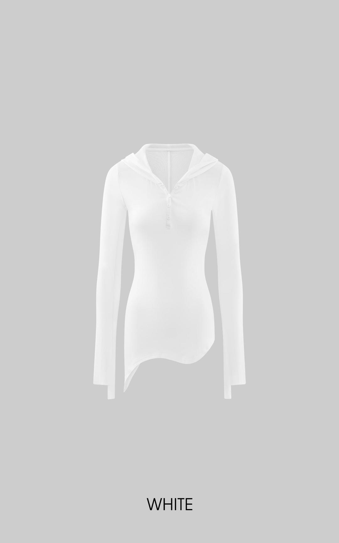 WARDEN EDGE Slim Fit Hooded Long Sleeve Tee