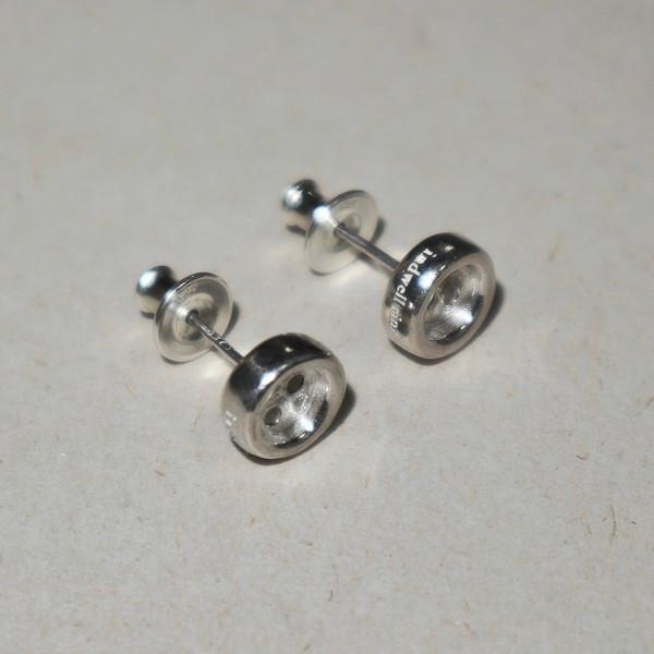 button earrings