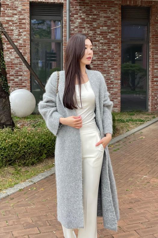 페빗 롱 가디건