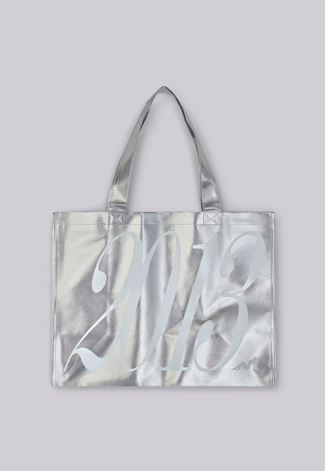 2013 Silver Bag - ONE SIZE / White Script Print