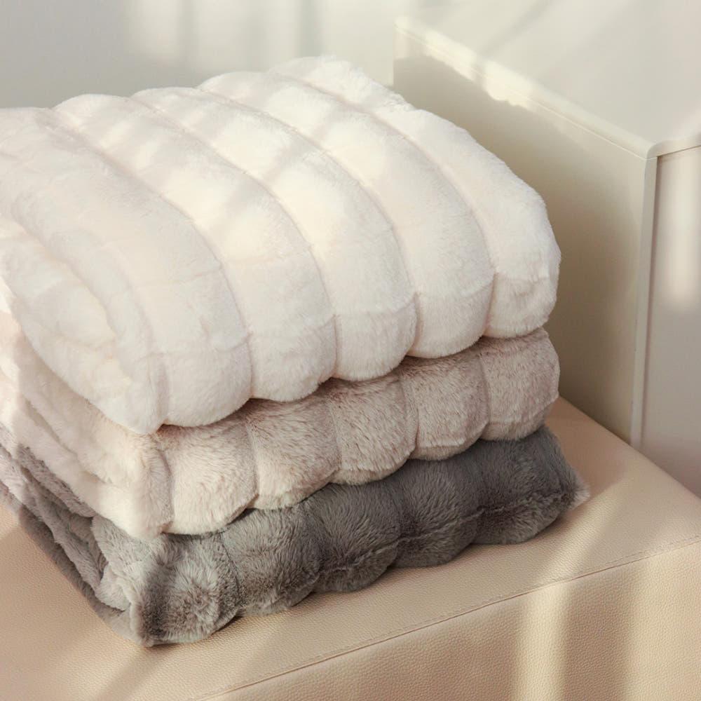 진저 밍크 몽글 버블 양면극세사 소형 이불 두꺼운 담요