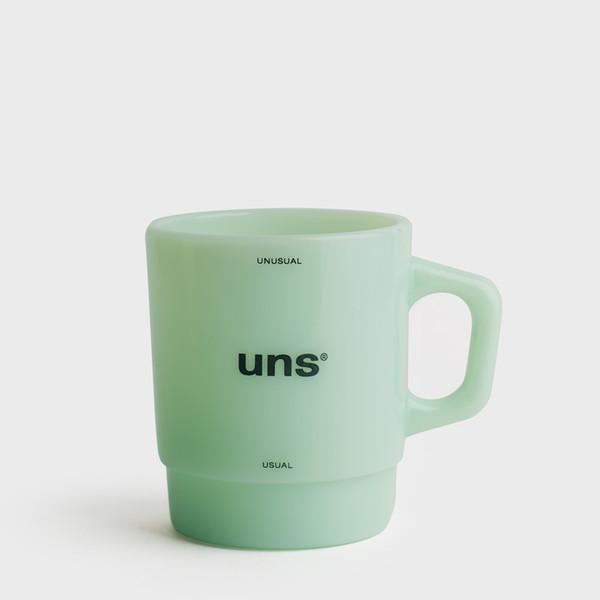 언스 캐주얼 로고 밀크글라스 8.7온즈 머그 민트