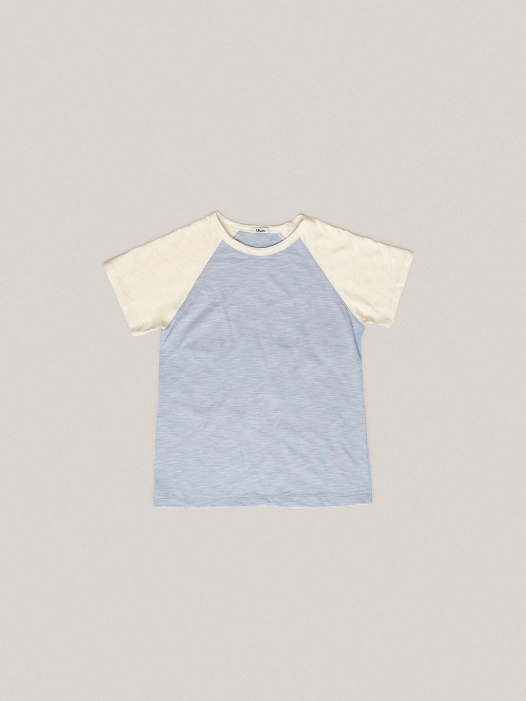 TWO-TONE RAGLAN T-SHIRTS [ PALE BLUE ]