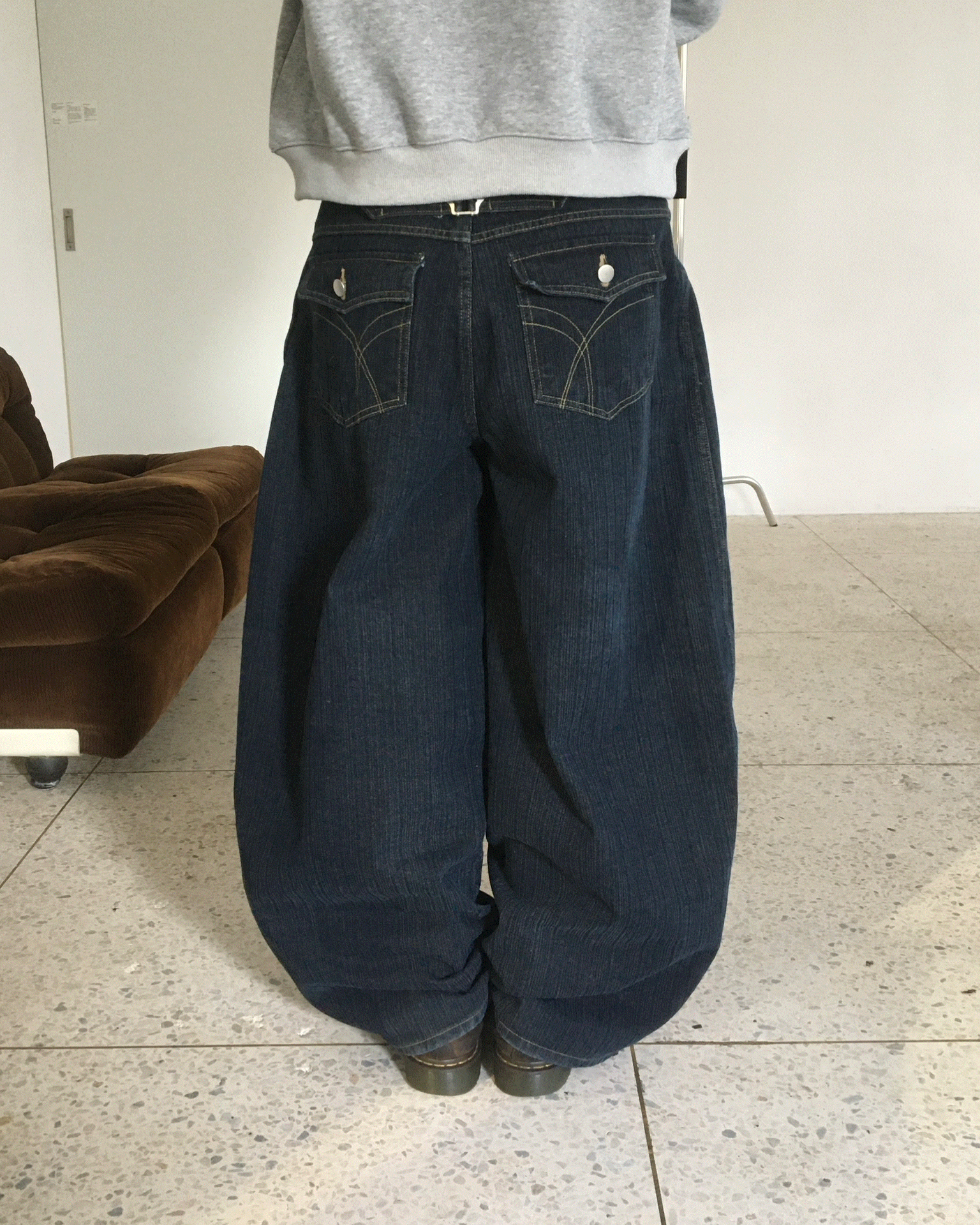 로드 비죠 스트라이프 데님 PT (2C)