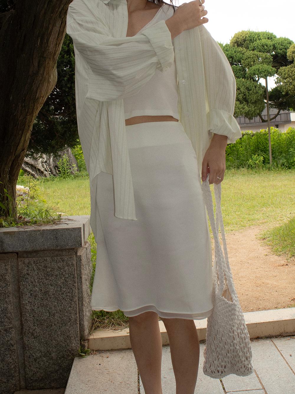 에이티즈서울 SATIN MIDI SKIRT (3COLORS)