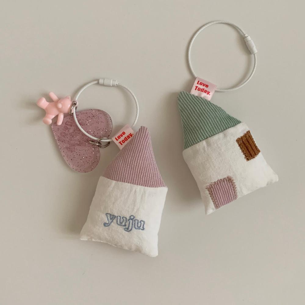 (러브투데이 스튜디오) 4colors 자수이름 네임택, 가방 장식, 키링 장식,