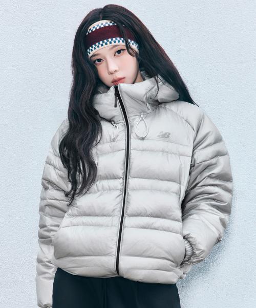 NBNPG11973 / UNI 플라잉77 슈퍼라이트 후드 구스다운 (LIGHT GRAY)