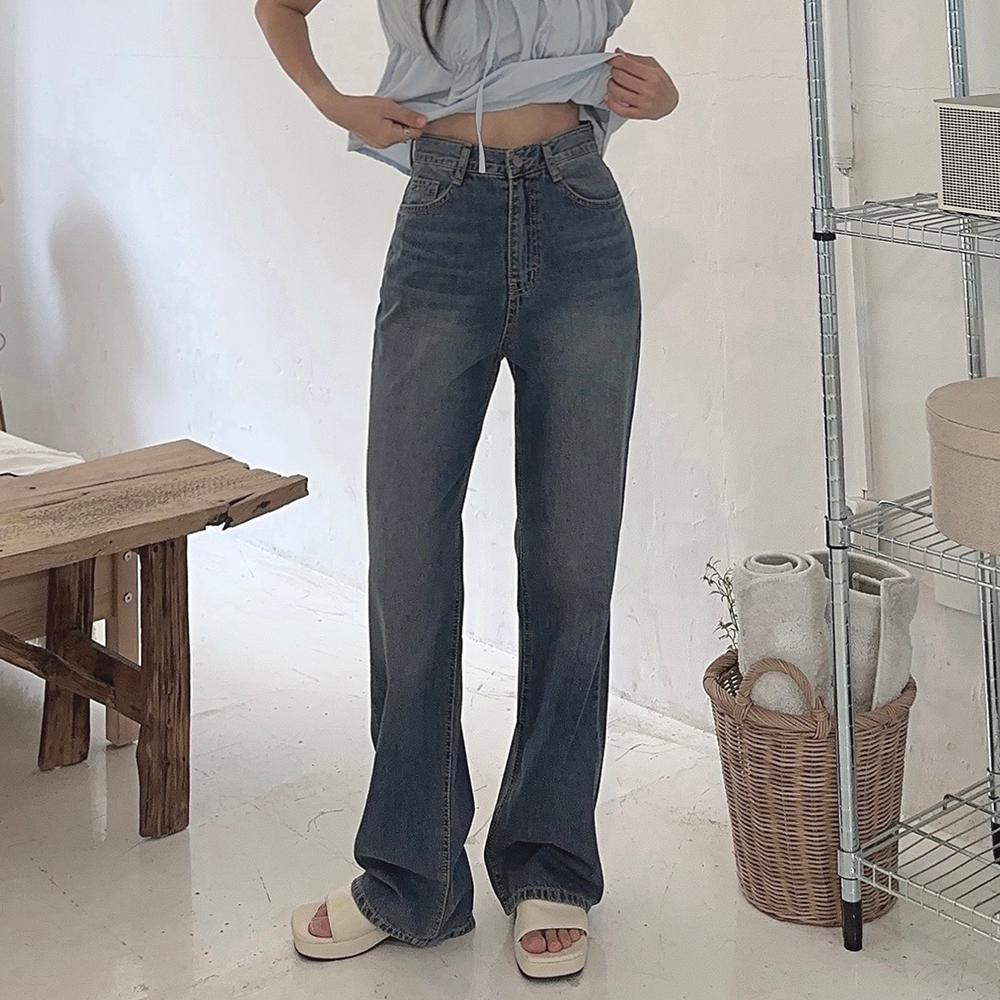 블림핏 #누적10만장 #컬러추가 썸머ver. (+영상) [MADE] 블림진 오버핏 딥 브러쉬 롱 와이드 데님 팬츠 (기장선택)