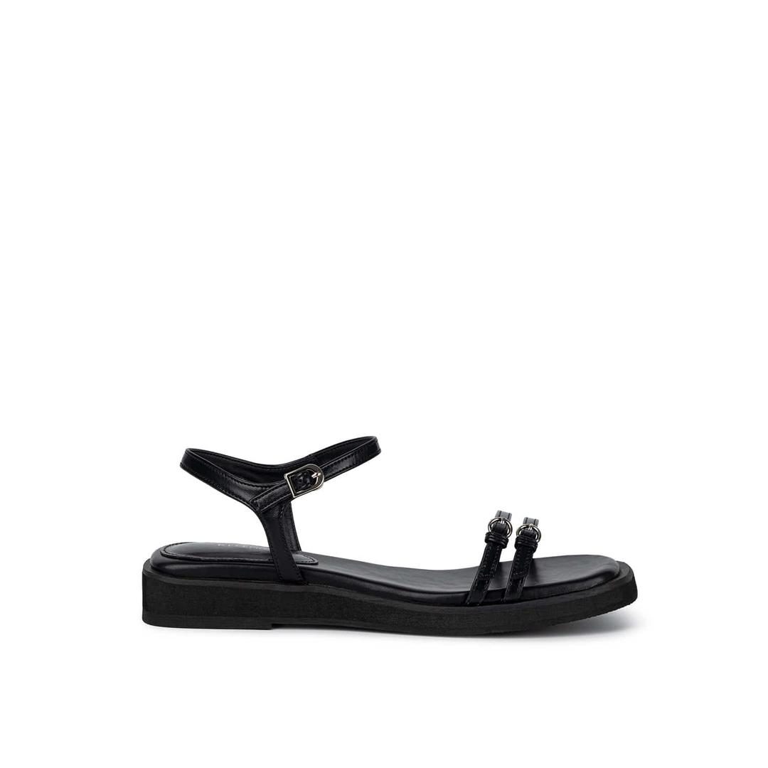 RINA FLAT SANDALS / BLACK