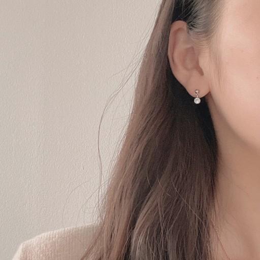 추석할인/당일발송⭐️탄생석 귀걸이/귀찌 실버.ver