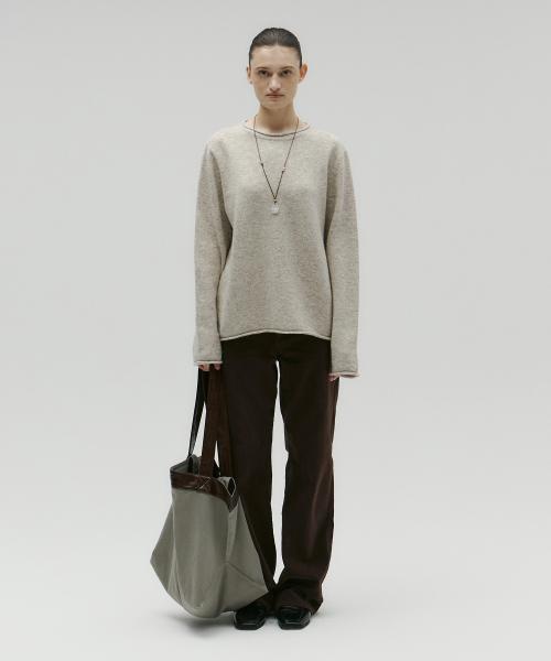 MELANGE LOOSE KNIT [LIGHT BEIGE]
