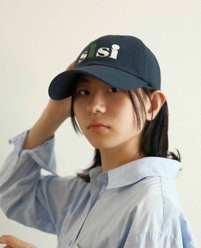sisi classic logo ball cap (vintage navy)