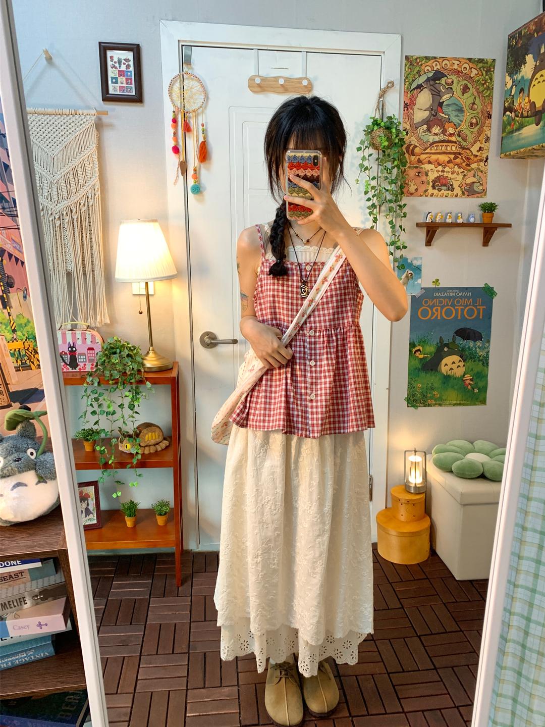 Lily lace punching sk [ 8월 출고 ]