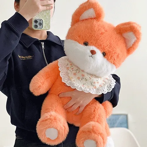 [💘집순이필수💘]피카부 베이비 여우 인형 애착 동물 쿠션 베개 수면 대형 귀여운 바디필로우 방꾸미기 생일 인테리어 소품 모찌 부드러운 오가닉 캐릭터 안고자는 극세사 등쿠션 방석