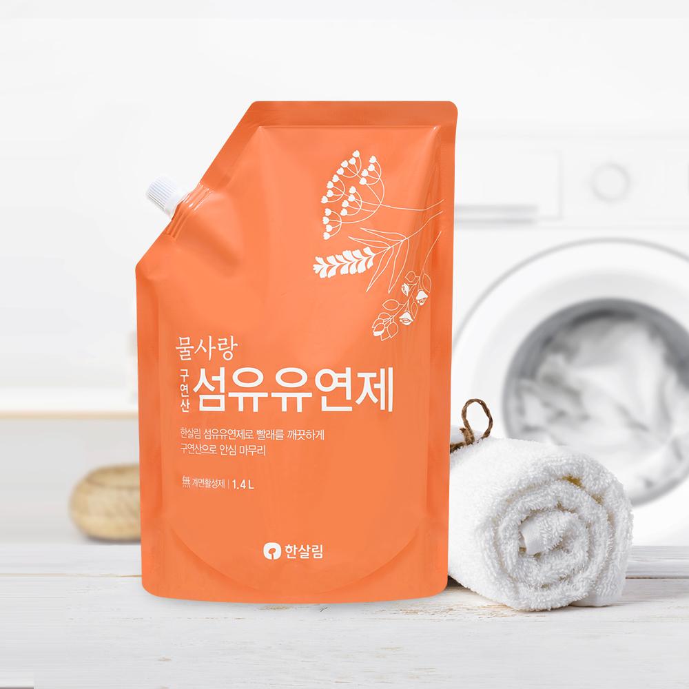 물사랑 섬유유연제(구연산/보충용:1.4ℓ)