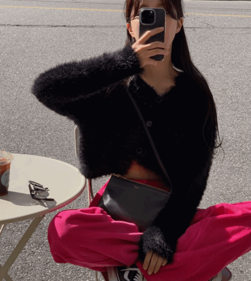 멜프 사선 퍼-cd (4color)