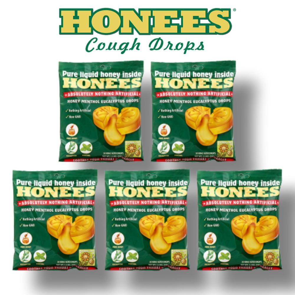 허니스 멘솔 멘톨 캔디 사탕 허니 드롭스 유칼립투스 20개 x 5개