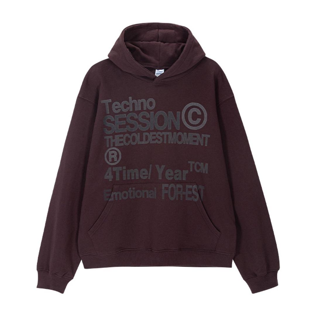 TCM techno hoodie (dark wine) (8/31 예약배송)