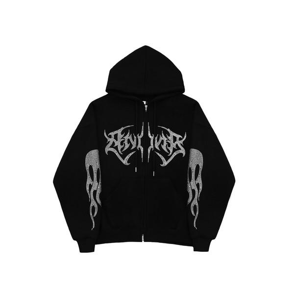DARKNESS HOOD ZIP-UP (Black)