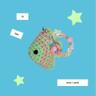lucky fish (mint + pink)