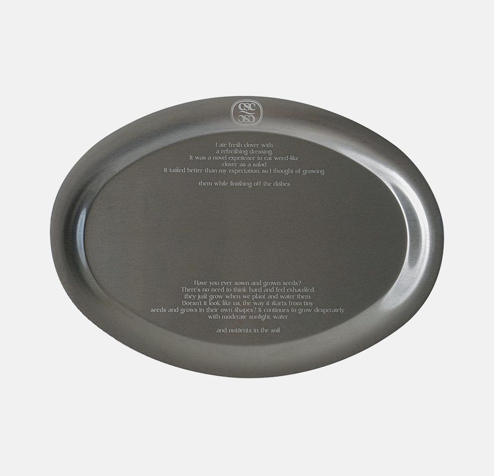 growing clover Plate