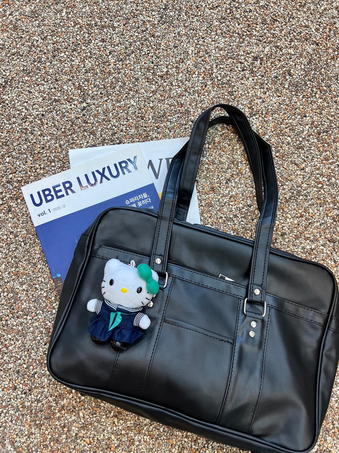 비치플로우 [당일출고] 일본JK 가죽 스쿨백 하이틴 학생가방 캐주얼 숄더백