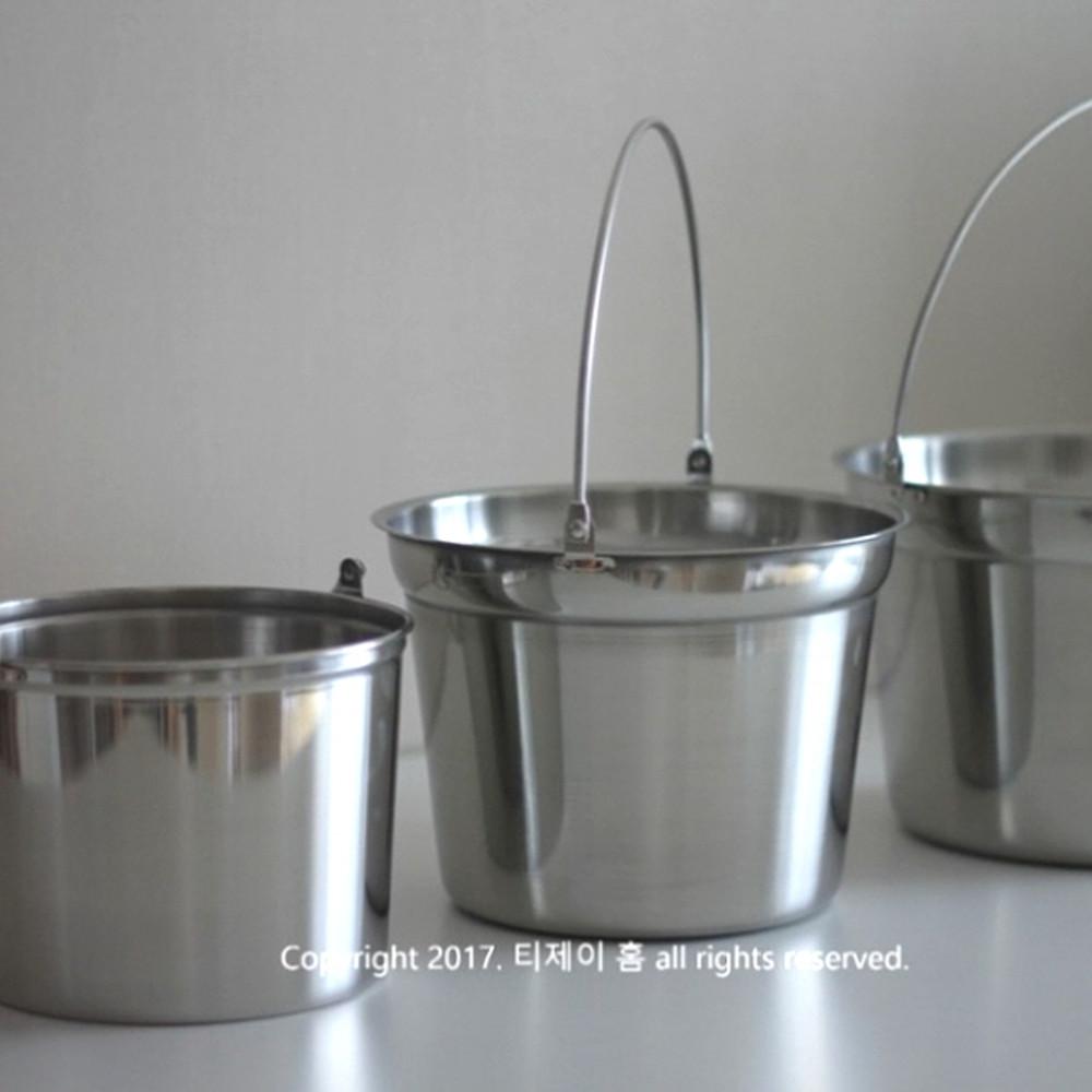 스텐 양동이 바스켓  / 3size