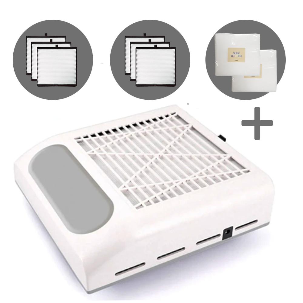 리즈 젤 네일 흡진기 알뜰 세트 (필터 6매 일회용 FILTER 200매 포함)