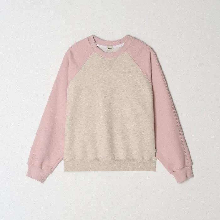래글런 스웻셔츠 핑크