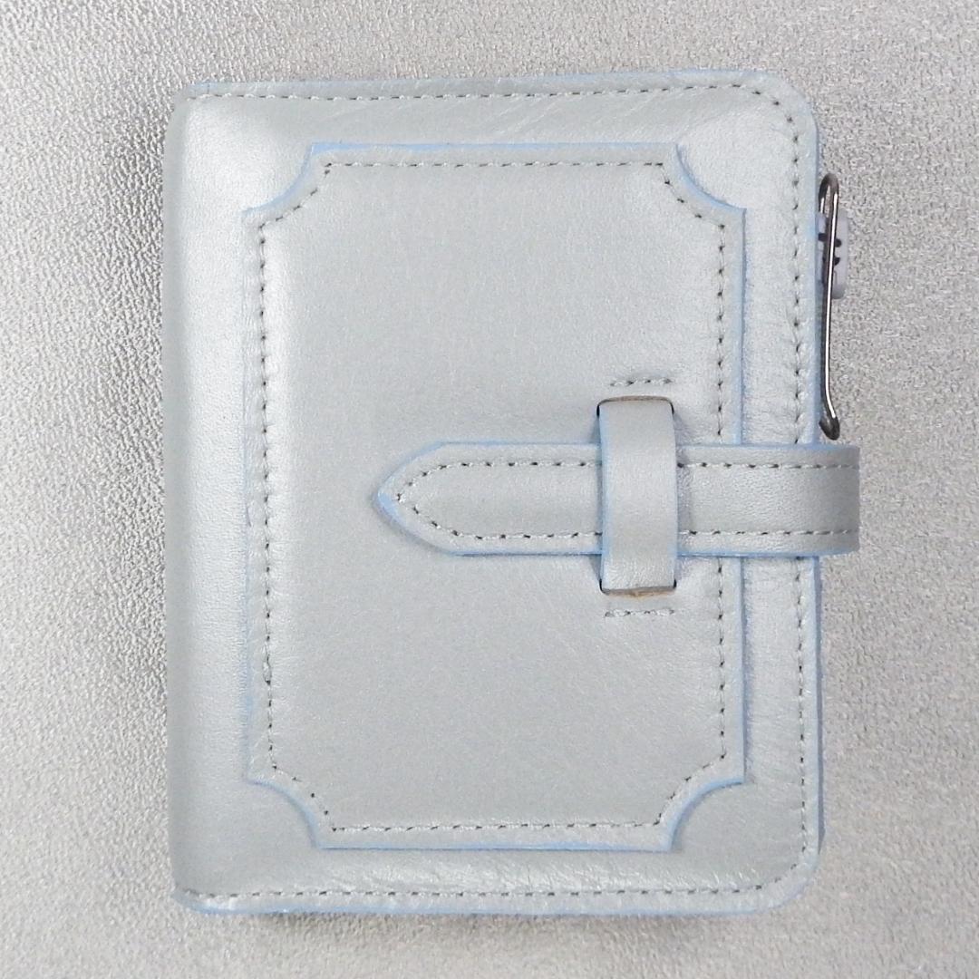 水色のシステム手帳（マイクロ5,minmin5穴）NO.262019A