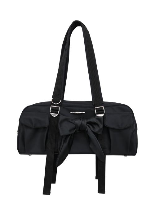 시월107(SIWEOL107)  [Nylon] bow pottie bag (black) - 사이즈 & 후기 | 무신사