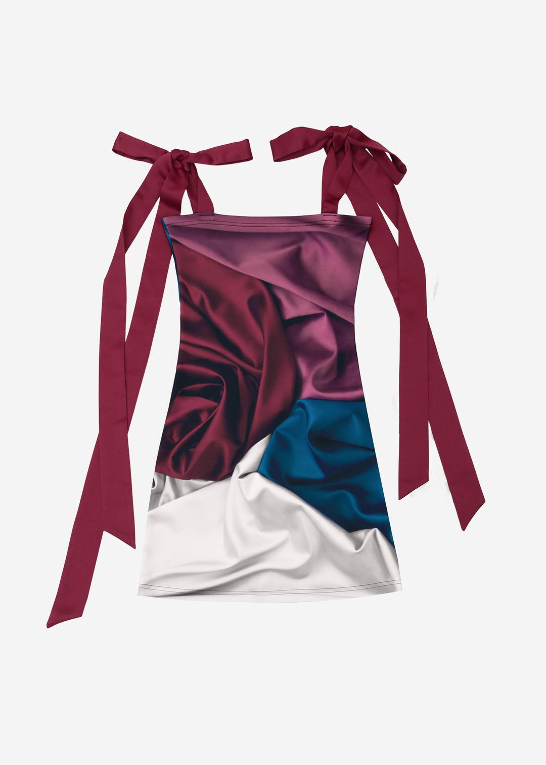 LONG SATIN RIBBON DRESS #VALENTINE(2.15이후 순차발송) - 달링유어배드