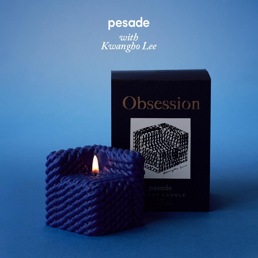 [한정 아티스트 콜라보/ 미니에코백 증정] 옵세션 오브젝트 캔들 블루