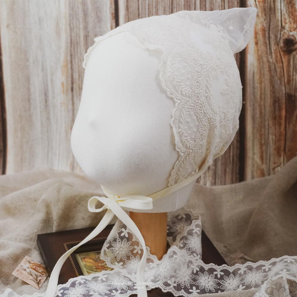 아기 베이비 클래식 레이스 보넷