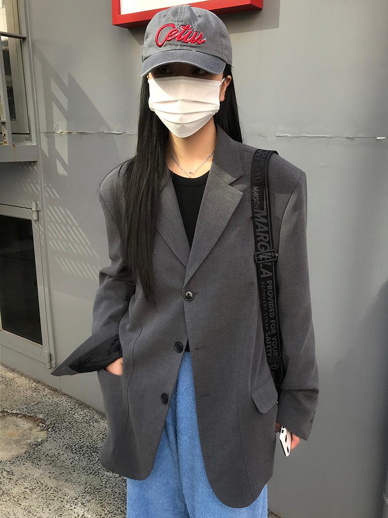 [UNISEX] VERDI OVER FIT JK (gray / black)