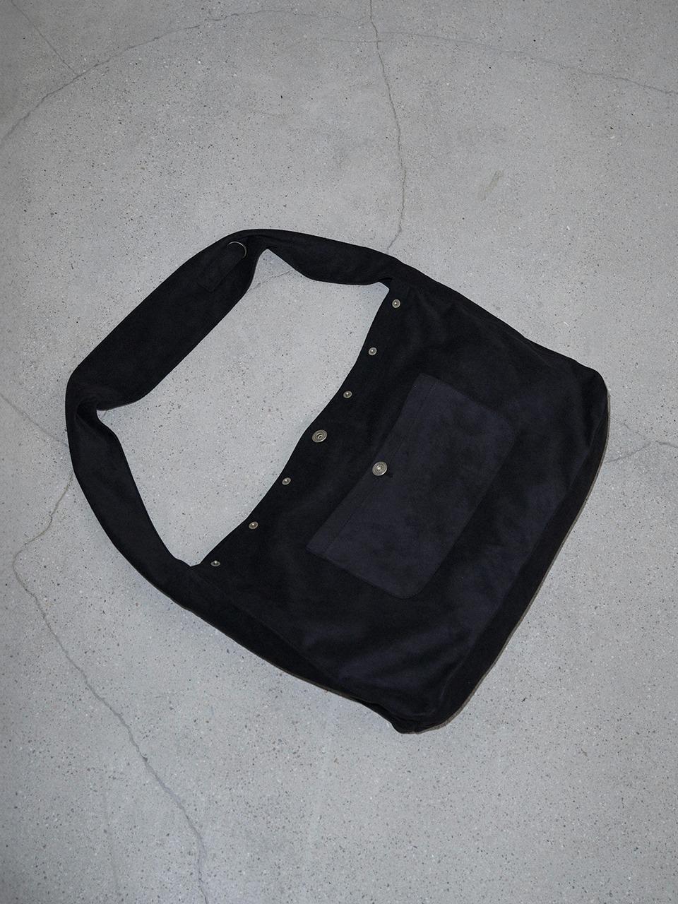 Two-Way Vintage Suede Bag (black)