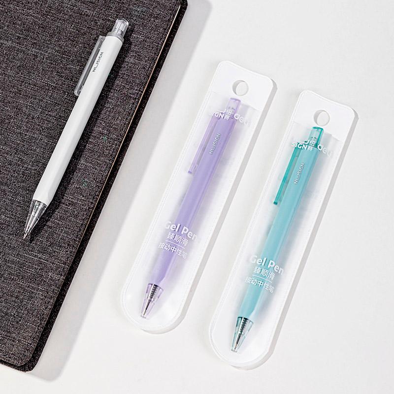 DELI 델리 누사인 크리스탈 젤잉크펜 노크식 파스텔톤 0.5mm 다이어리 젤펜 블랙잉크