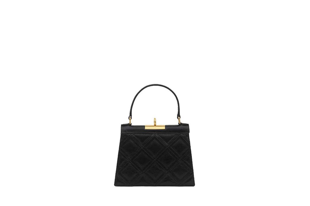 [12월 12일 순차배송] Rose S Bag - Black (24K Gold Tone H/W)