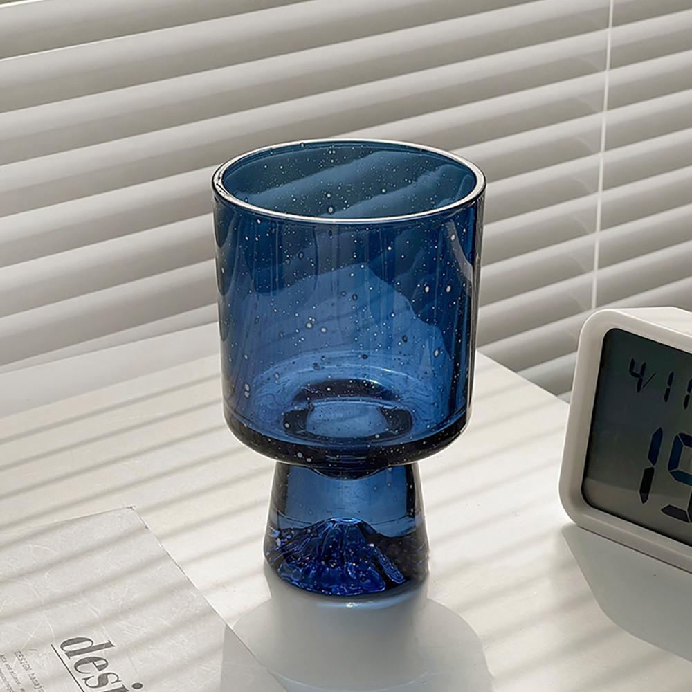 그레이스홈 스태리 나잇 고블렛 유광 글라스 네이비 유리컵 230ml