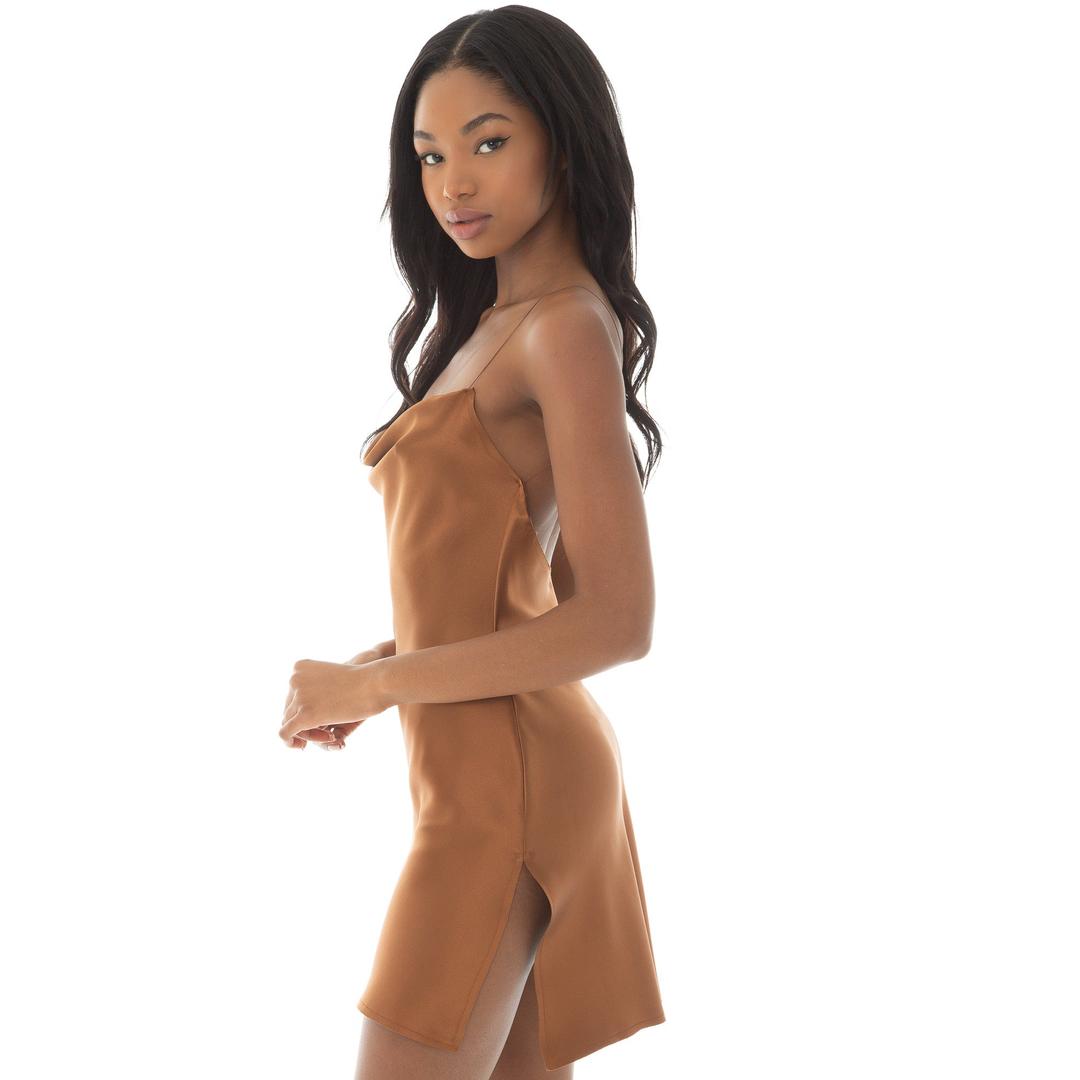 Nique Mini Dress - Copper / XXS