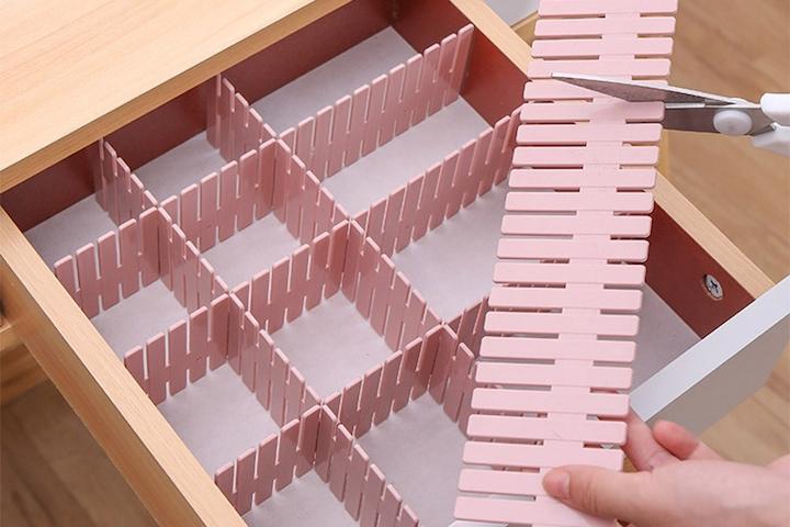 분리칸막이 4P 서랍 책상 화장대 속옷 양말 수납정리
