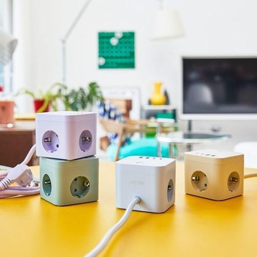 라이프썸 큐브 멀티탭 3구 4포트 USB C타입 1.8m (LFS-HA53) 4종 택1