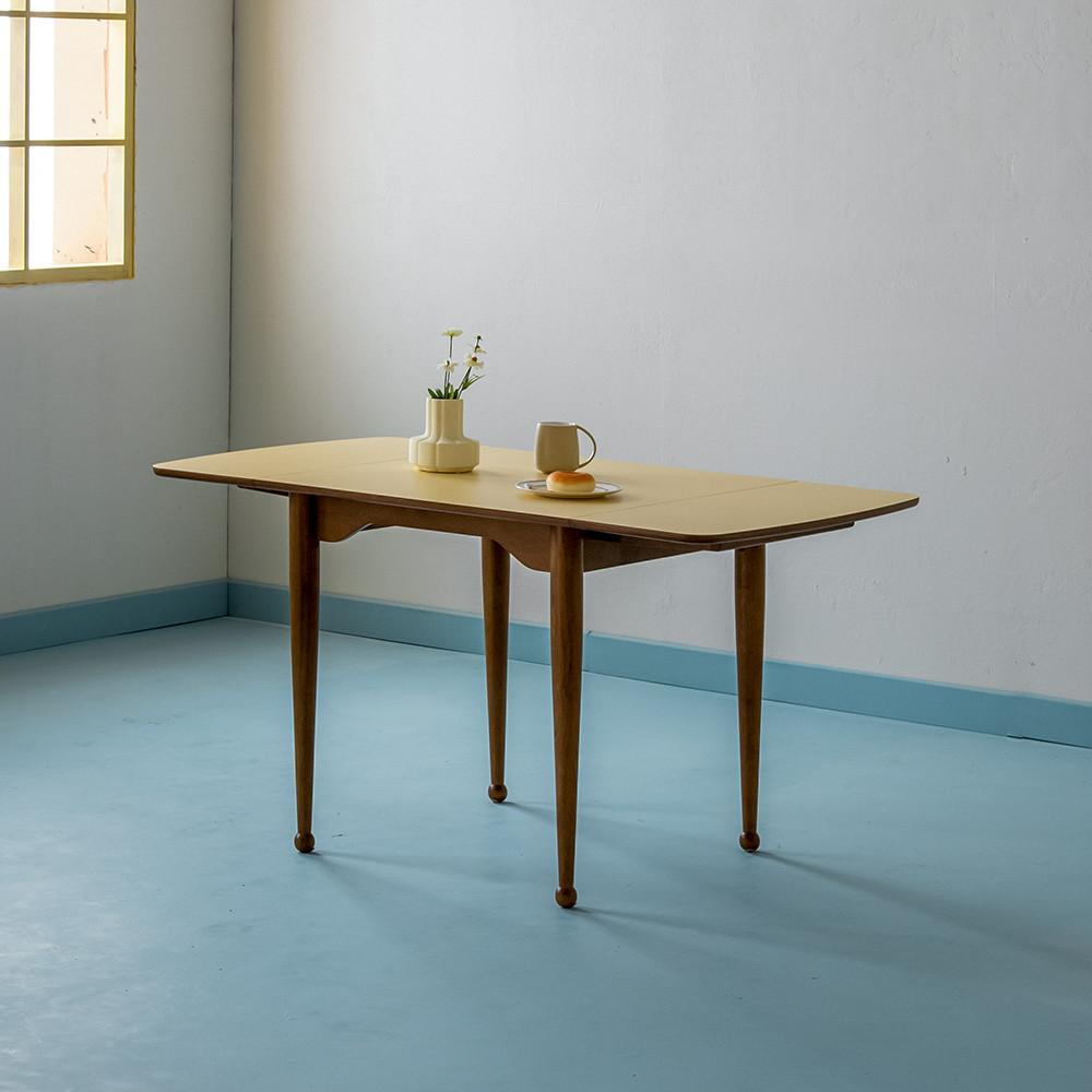 [장미맨숀] 소피아 라미네이트 원목 접이식 확장형 테이블 750~1400 2colors