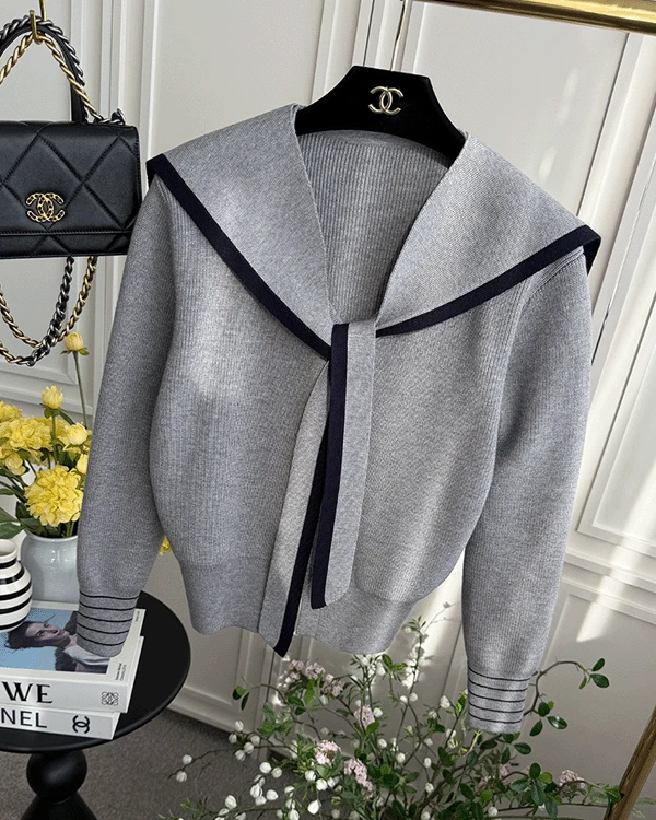 ★주문폭주★타샤 세일러 디테일 니트