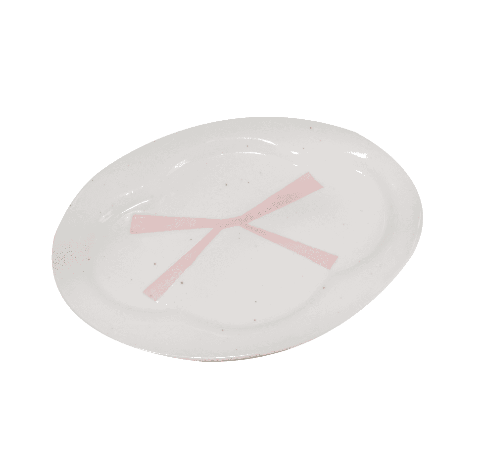 [YOILE] 리본 타원 클로버 접시