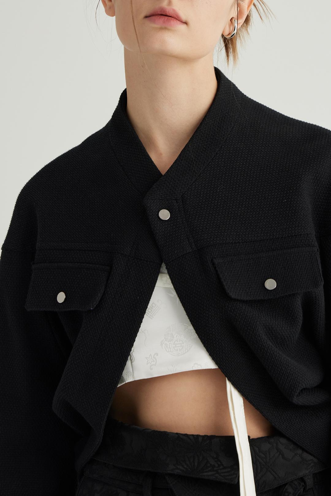 Round Bolero Jacket (Black)